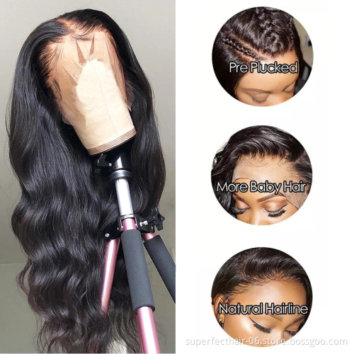 Wholesale Vendors Brazilian Virgin Hair 4*4 360 Lace Frontal Wig For Black Women Body Wave 13*6 13*4 Lace Front Human Hair Wigs